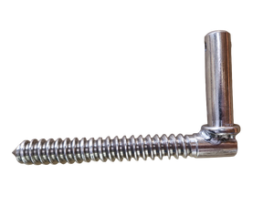 Screw Thru Gudgeon - Stainless Steel